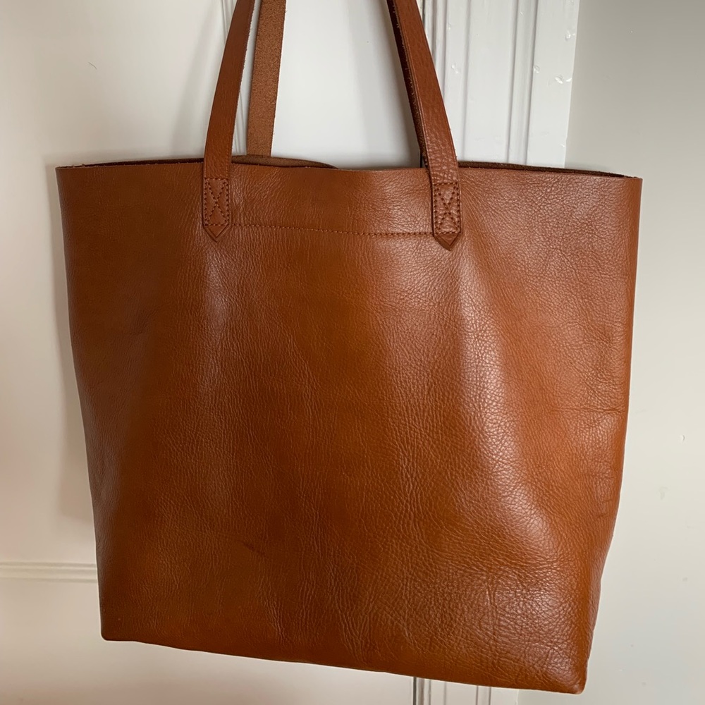 Madewell The Transport Tote, brown leather